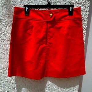 JCrew perfect fall and sweater weather corduroy skirt and a popping color!